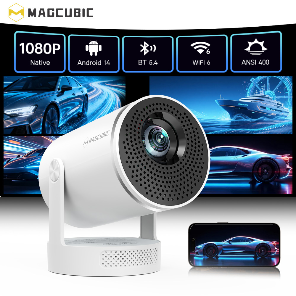 Home Cinema Setup - Magcubic Android 14 Yerel 1080P 8K