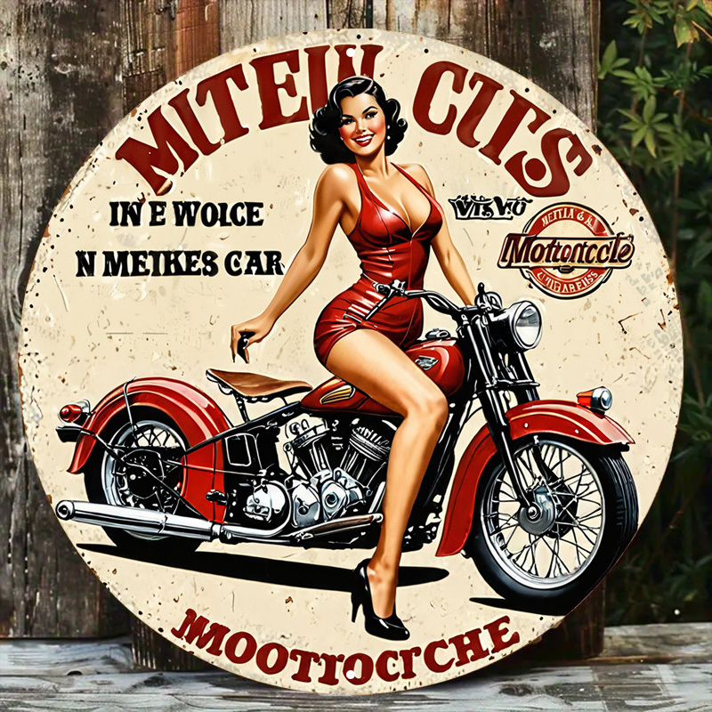 Home Cinema Classic - Vintage Motosiklet Alüminyum Duvar Sanatı -