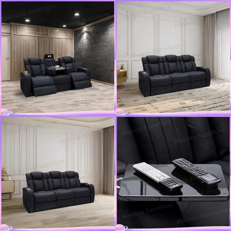 Home Cinema Chairs - Soğutma Fonksiyonlu Bardaklık ve Saklama Kutulu