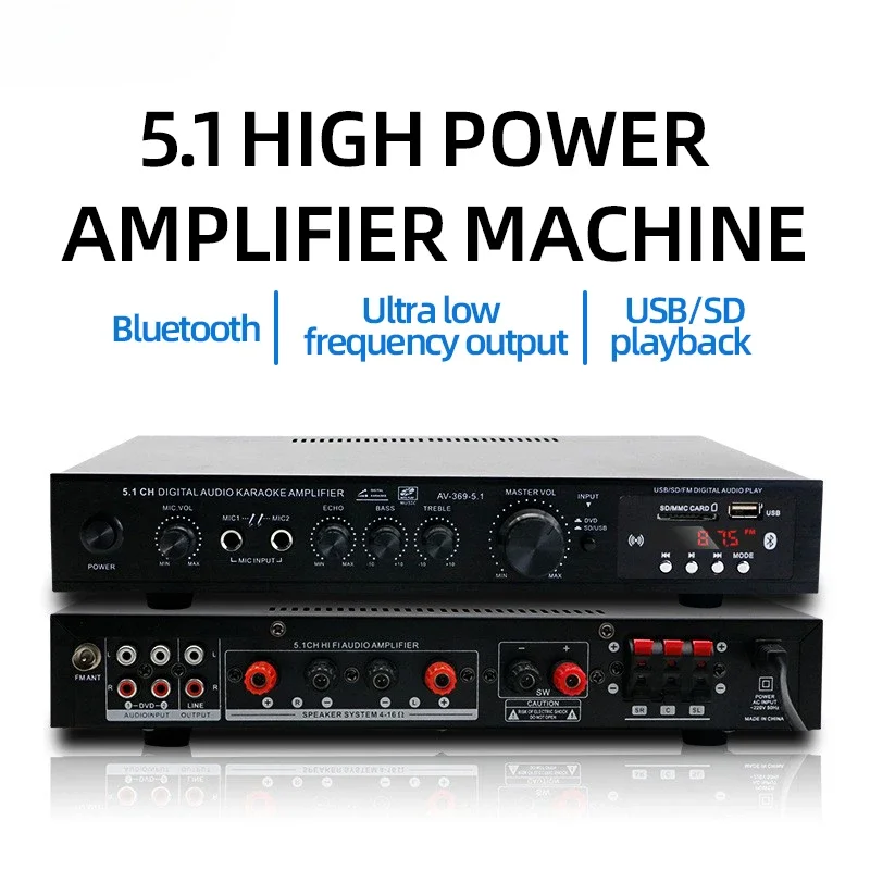 Home Cinema Audio System - AV-369BT Bluetooth 5.1 Ses Hoparlörü AMP,