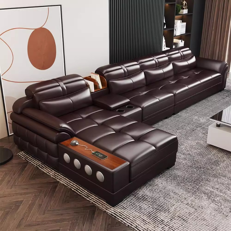 Hakiki Deri Küçük Daire Kanepe - Home Cinema In Small Room incelemesi ve fiyatı