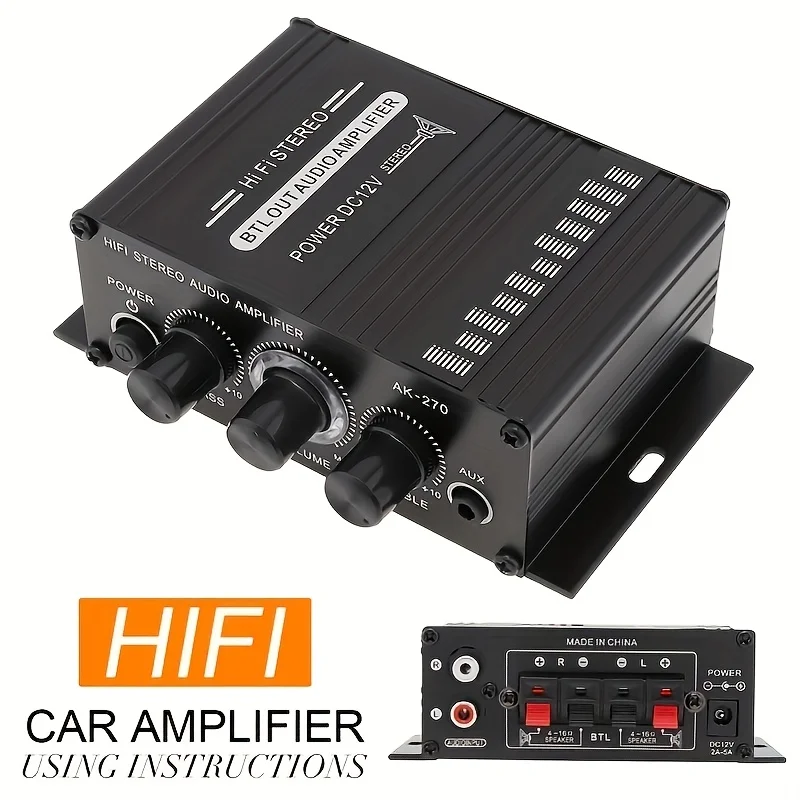 AK-270 400W Mini Güç Amplifika - Home Cinema Audio System incelemesi ve fiyatı
