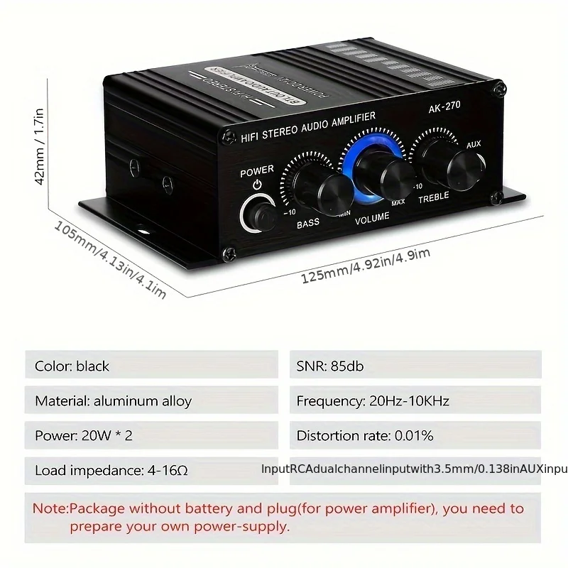 AK-270 400W Mini Güç Amplifika - Home Cinema Audio System incelemesi ve fiyatı
