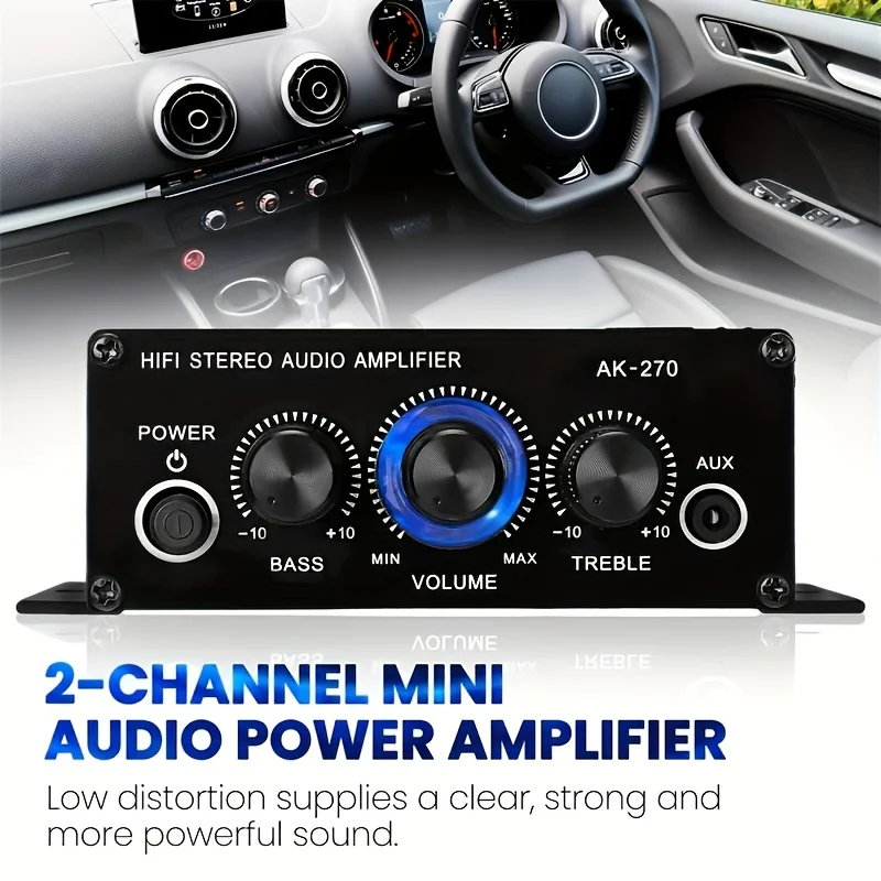 AK-270 400W Mini Güç Amplifika - Home Cinema Audio System incelemesi ve fiyatı